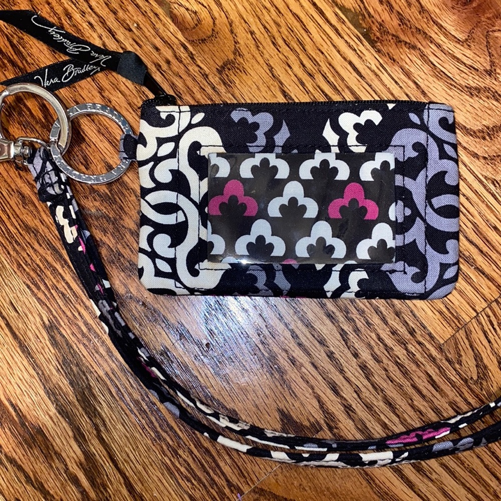 Vera Bradley ID holder with lanyard